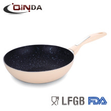 Large marble coating wok